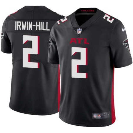 Falcons #2 Sam Irwin-Hill Football Jersey -Black