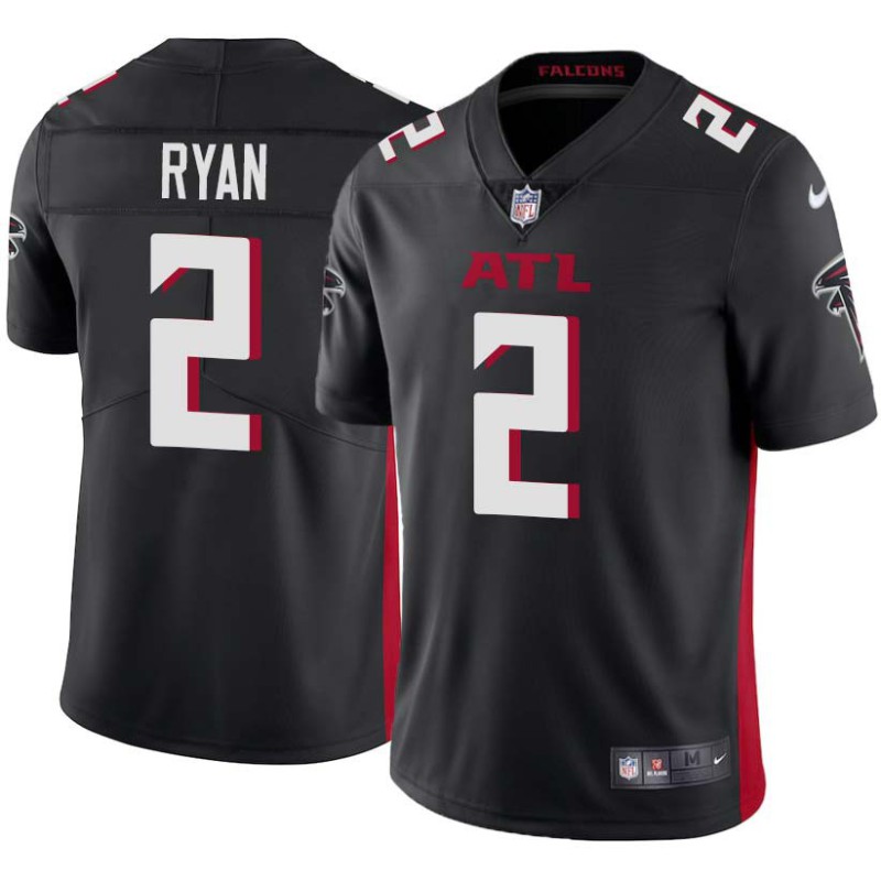 Falcons #2 Matt Ryan Football Jersey -Black