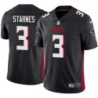 Falcons #3 John Starnes Football Jersey -Black