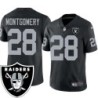 Cleo Montgomery #28 Raiders Team Logo Black Jersey