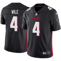 Falcons #4 Matt Wile Football Jersey -Black