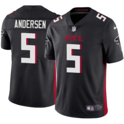 Falcons #5 Morten Andersen Football Jersey -Black