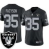 Brandon Facyson #35 Raiders Team Logo Black Jersey