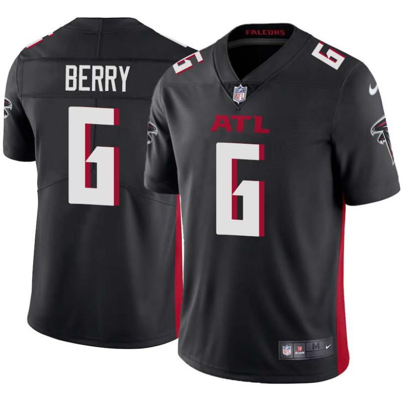 Falcons #6 Louis Berry Football Jersey -Black