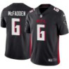 Falcons #6 Paul McFadden Football Jersey -Black