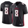 Falcons #8 Steve Dils Football Jersey -Black