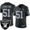 Lance Johnstone #51 Raiders Team Logo Black Jersey