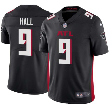 Falcons #9 Marvin Hall Football Jersey -Black