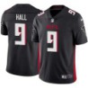 Falcons #9 Marvin Hall Football Jersey -Black