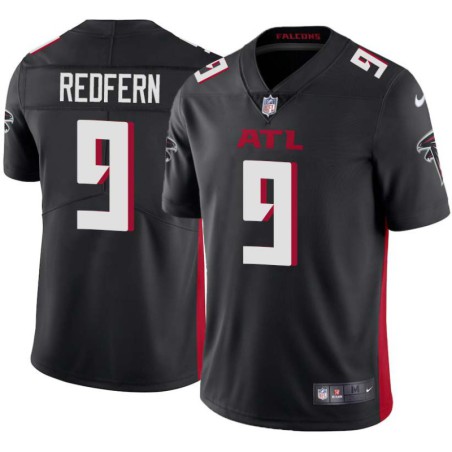 Falcons #9 Kasey Redfern Football Jersey -Black