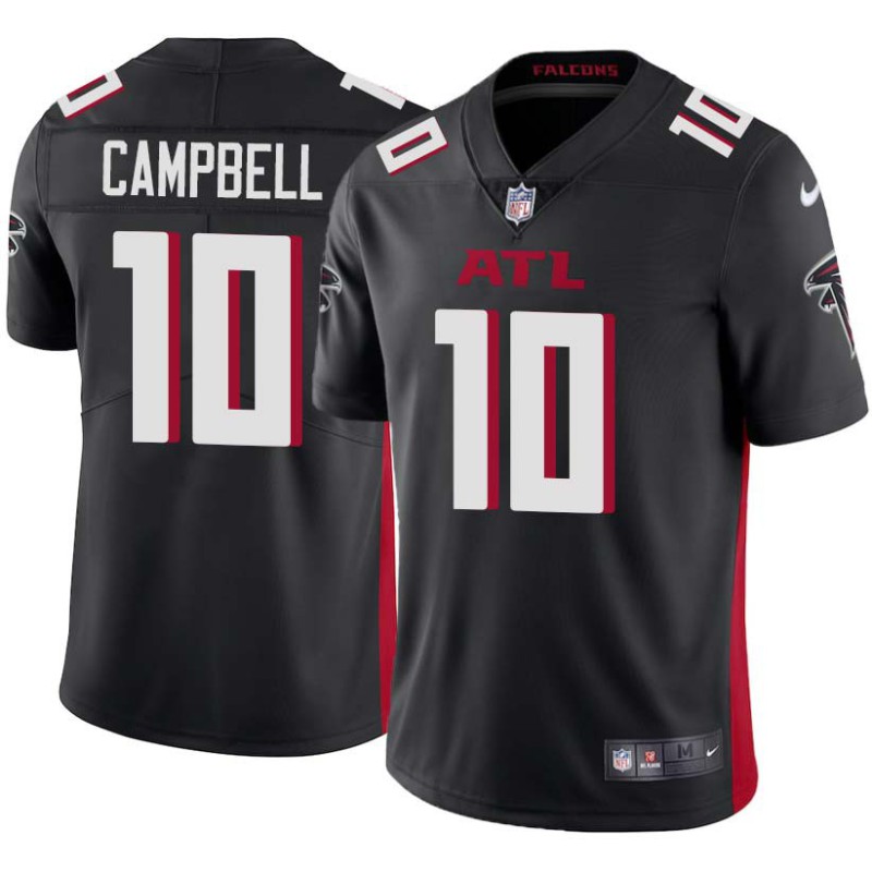 Falcons #10 Scott Campbell Football Jersey -Black