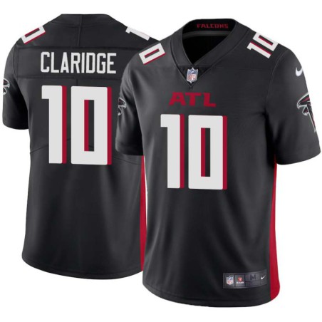 Falcons #10 Dennis Claridge Football Jersey -Black