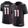 Falcons #11 Dick Shiner Football Jersey -Black