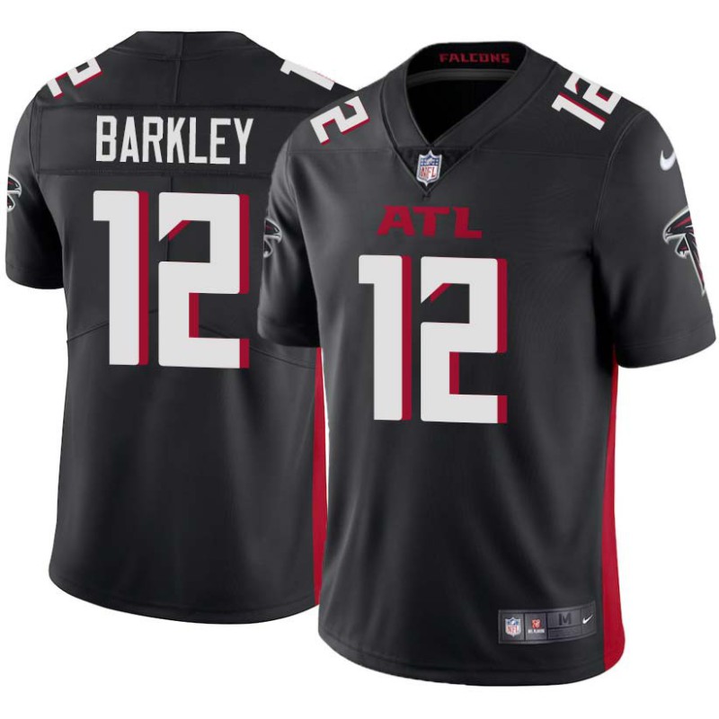 Falcons #12 Matt Barkley Football Jersey -Black