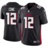 Falcons #12 Kevin Cone Football Jersey -Black