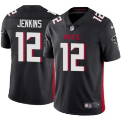 Falcons #12 Michael Jenkins Football Jersey -Black