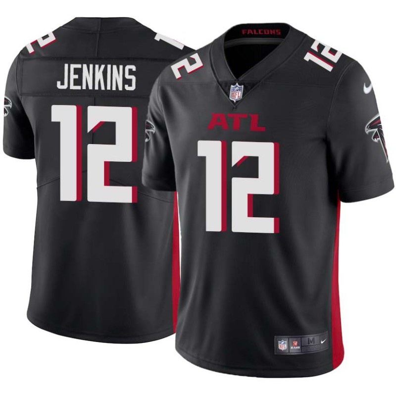 Falcons #12 Michael Jenkins Football Jersey -Black