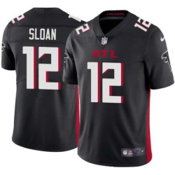 Falcons #12 Steve Sloan Football Jersey -Black