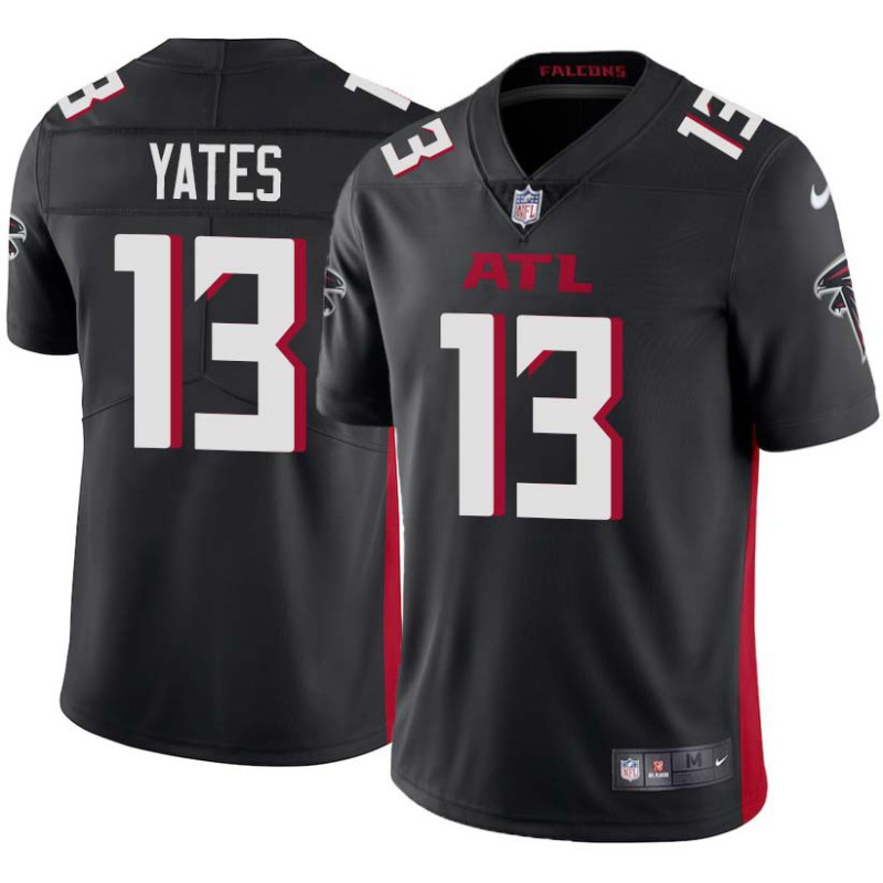 Falcons #13 T.J. Yates Football Jersey -Black