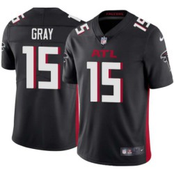 Falcons #15 Devin Gray Football Jersey -Black