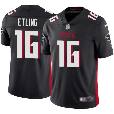 Falcons #16 Danny Etling Football Jersey -Black