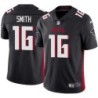 Falcons #16 Reggie Smith Football Jersey -Black