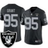 DeLawrence Grant #95 Raiders Team Logo Black Jersey