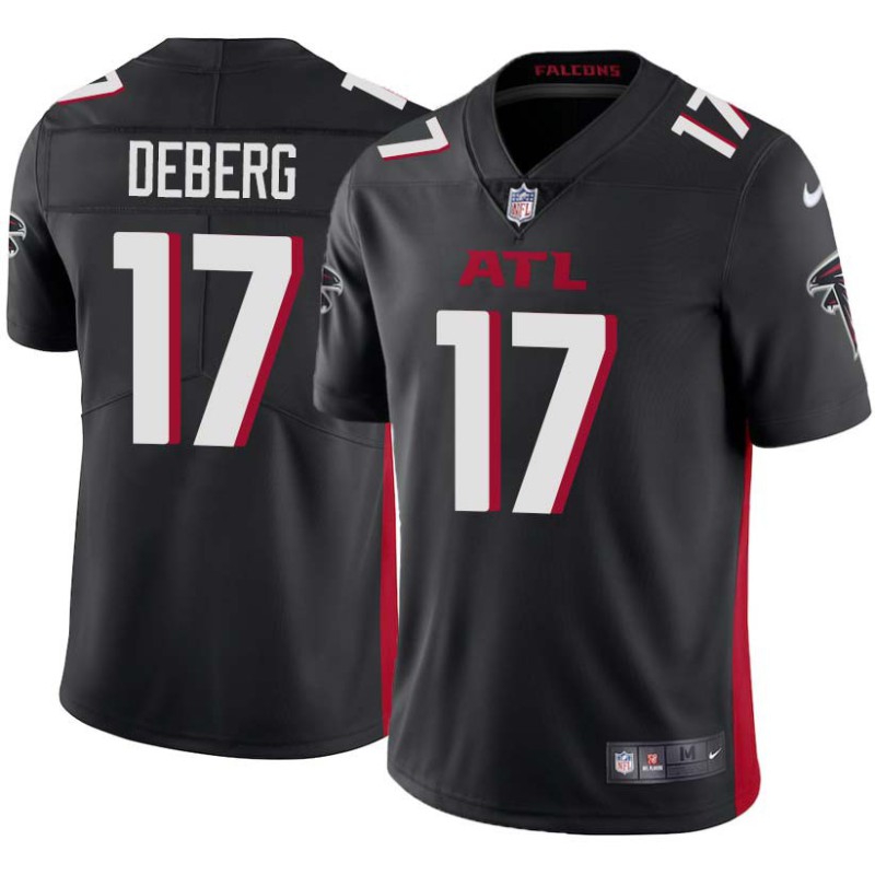 Falcons #17 Steve DeBerg Football Jersey -Black