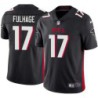 Falcons #17 Scott Fulhage Football Jersey -Black