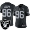 William Joseph #96 Raiders Team Logo Black Jersey