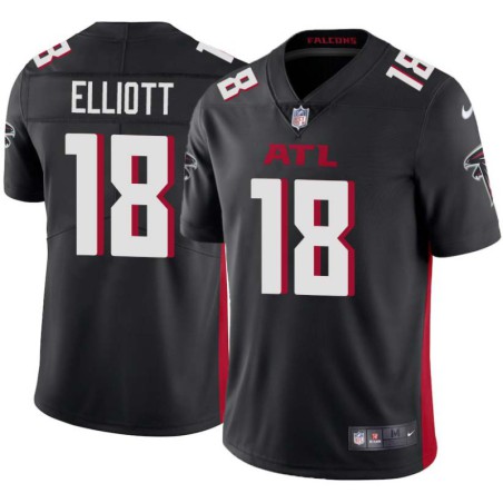 Falcons #18 Jamin Elliott Football Jersey -Black