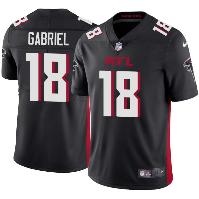 Falcons #18 Taylor Gabriel Football Jersey -Black