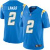 Chargers #2 Josh Lambo BOLT UP Powder Blue Jersey