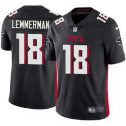 Falcons #18 Bruce Lemmerman Football Jersey -Black