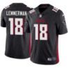 Falcons #18 Bruce Lemmerman Football Jersey -Black