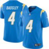 Chargers #4 Michael Badgley BOLT UP Powder Blue Jersey