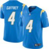 Chargers #4 Jeff Gaffney BOLT UP Powder Blue Jersey