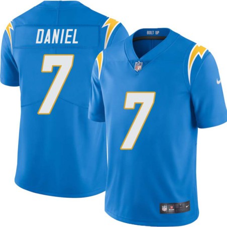 Chargers #7 Chase Daniel BOLT UP Powder Blue Jersey