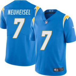 Chargers #7 Rick Neuheisel BOLT UP Powder Blue Jersey