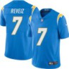 Chargers #7 Fuad Reveiz BOLT UP Powder Blue Jersey