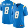 Chargers #8 Sean Salisbury BOLT UP Powder Blue Jersey