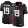 Falcons #19 Mike Brunson Football Jersey -Black