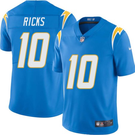 Chargers #10 Mikhael Ricks BOLT UP Powder Blue Jersey