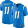 Chargers #11 Jim Everett BOLT UP Powder Blue Jersey