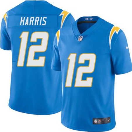 Chargers #12 James Harris BOLT UP Powder Blue Jersey