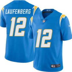 Chargers #12 Babe Laufenberg BOLT UP Powder Blue Jersey