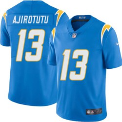 Chargers #13 Seyi Ajirotutu BOLT UP Powder Blue Jersey