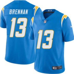 Chargers #13 Brian Brennan BOLT UP Powder Blue Jersey