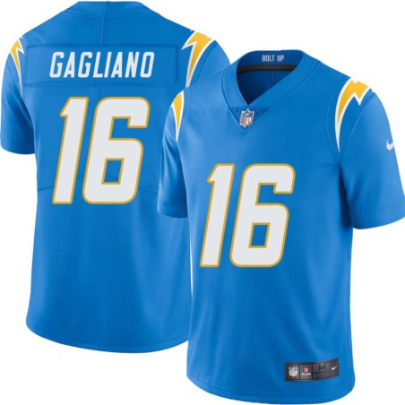 Chargers #16 Bob Gagliano BOLT UP Powder Blue Jersey