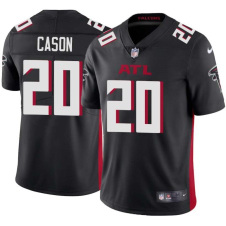 Falcons #20 Wendell Cason Football Jersey -Black